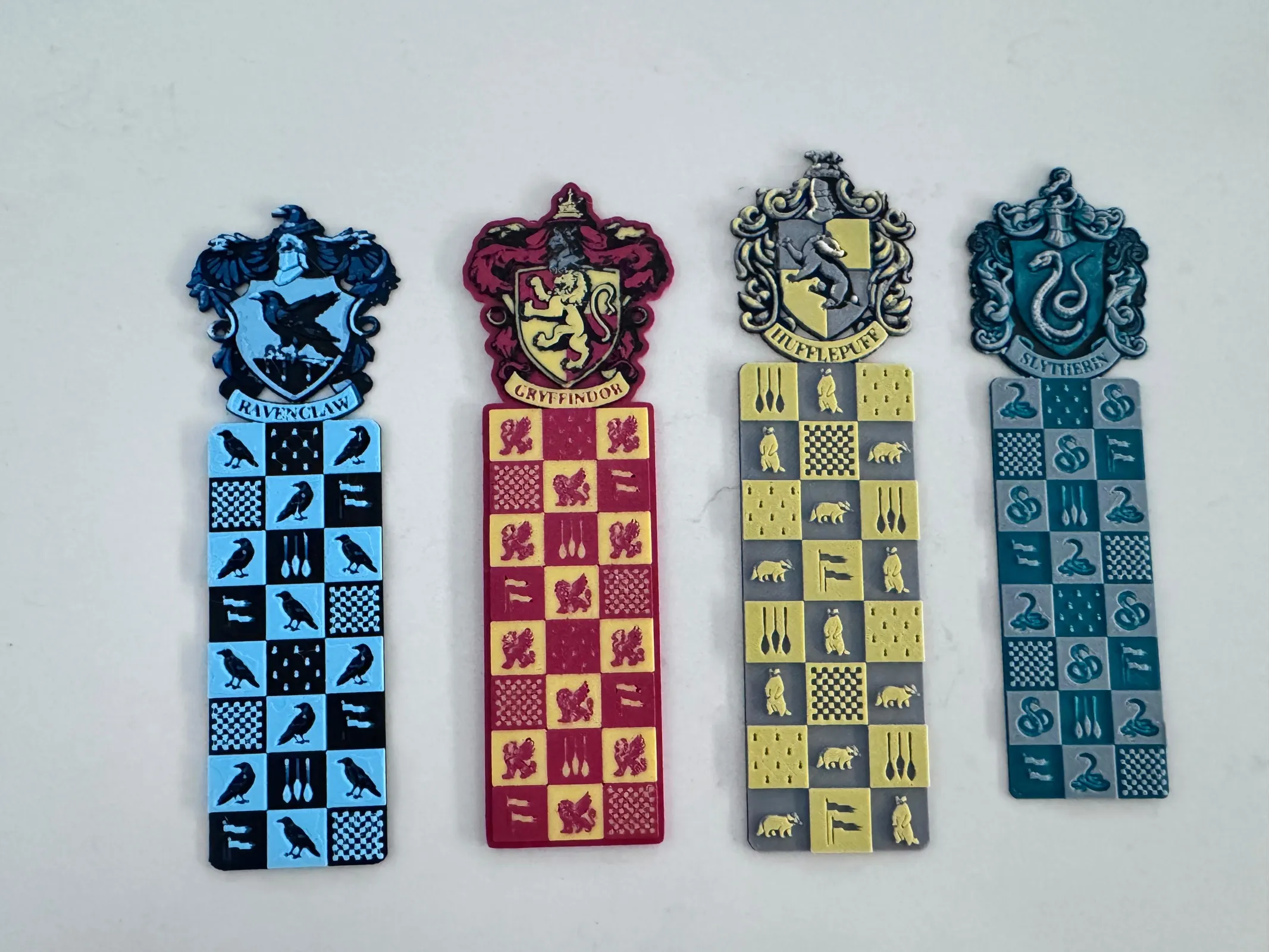 Harry Potter- Hogwarts House Bookmarks (HueForge)
