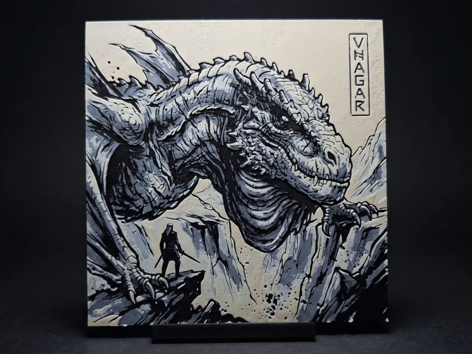 Aemond & Vhagar - Hueforge Wall Art