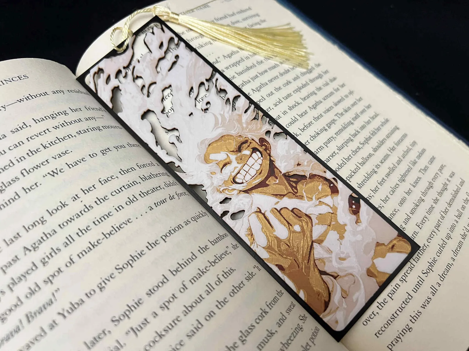 Luffy Gear 5, One Piece, Framed Cutout Bookmark
