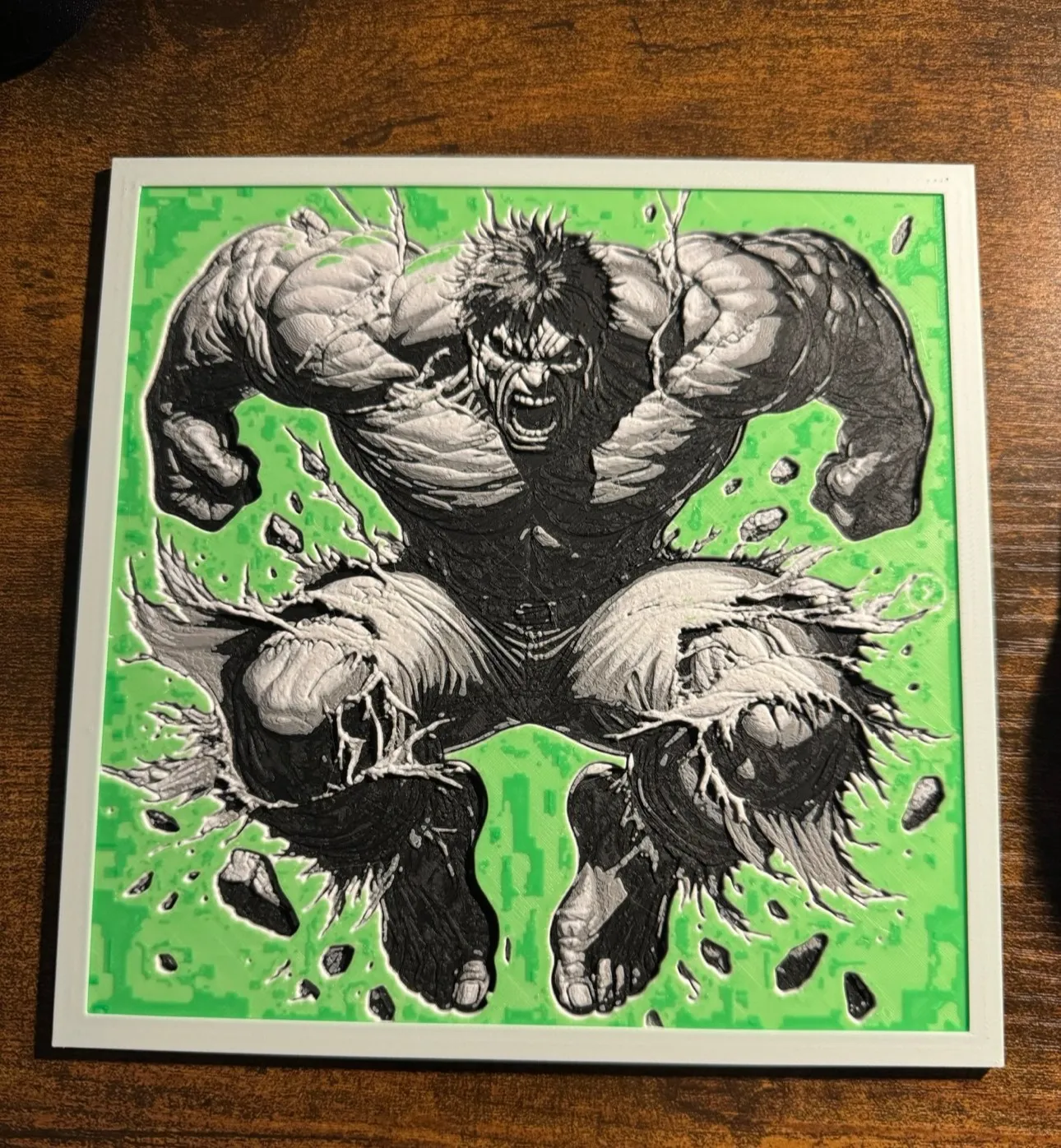 Hulk Hue forge print
