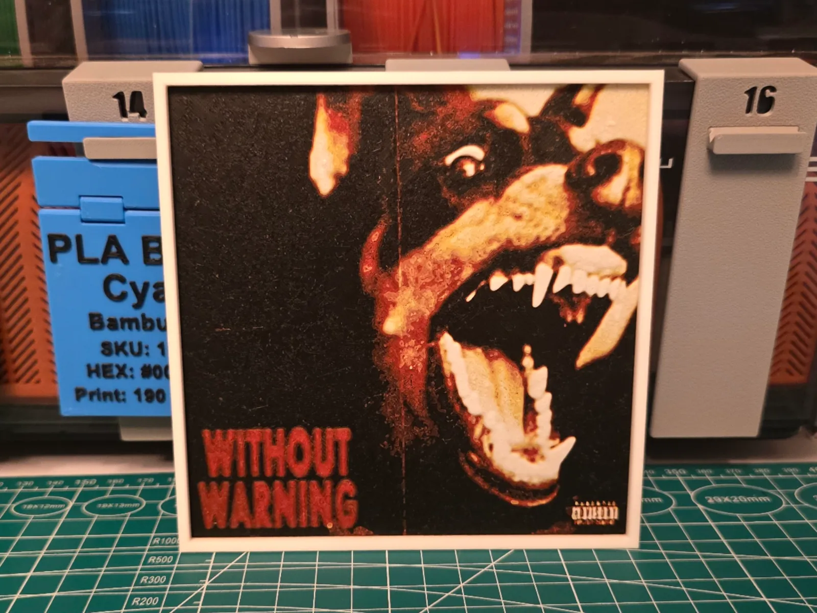 21 Savage "Without Warning" Album - Hueforge Art