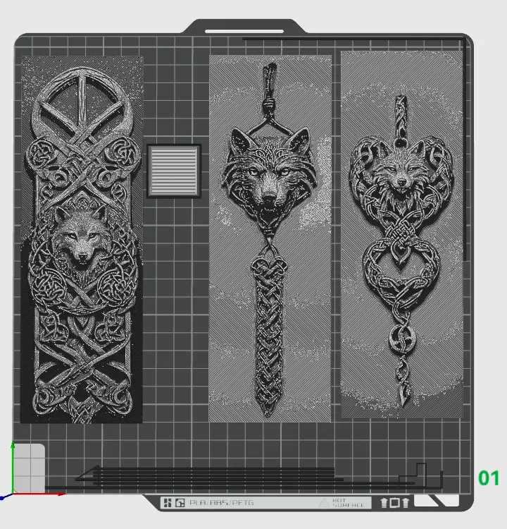 Another Set of 3 Celtic Knot Bookmarks - Spirit of the Wolf Designs
