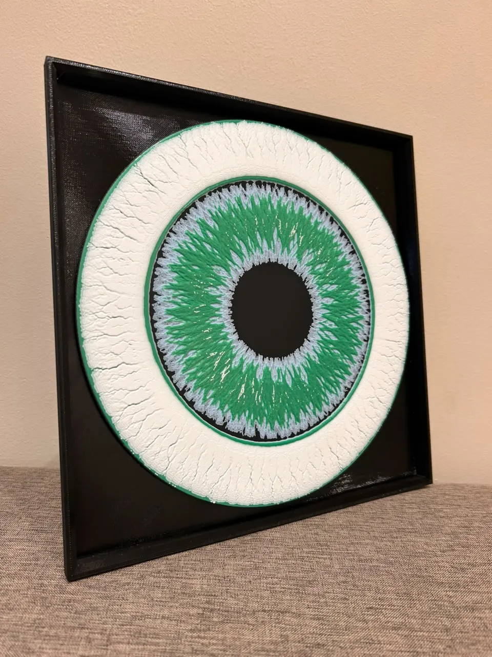 HueForge Quadro - Olho, Fundo de Olho, Moldura