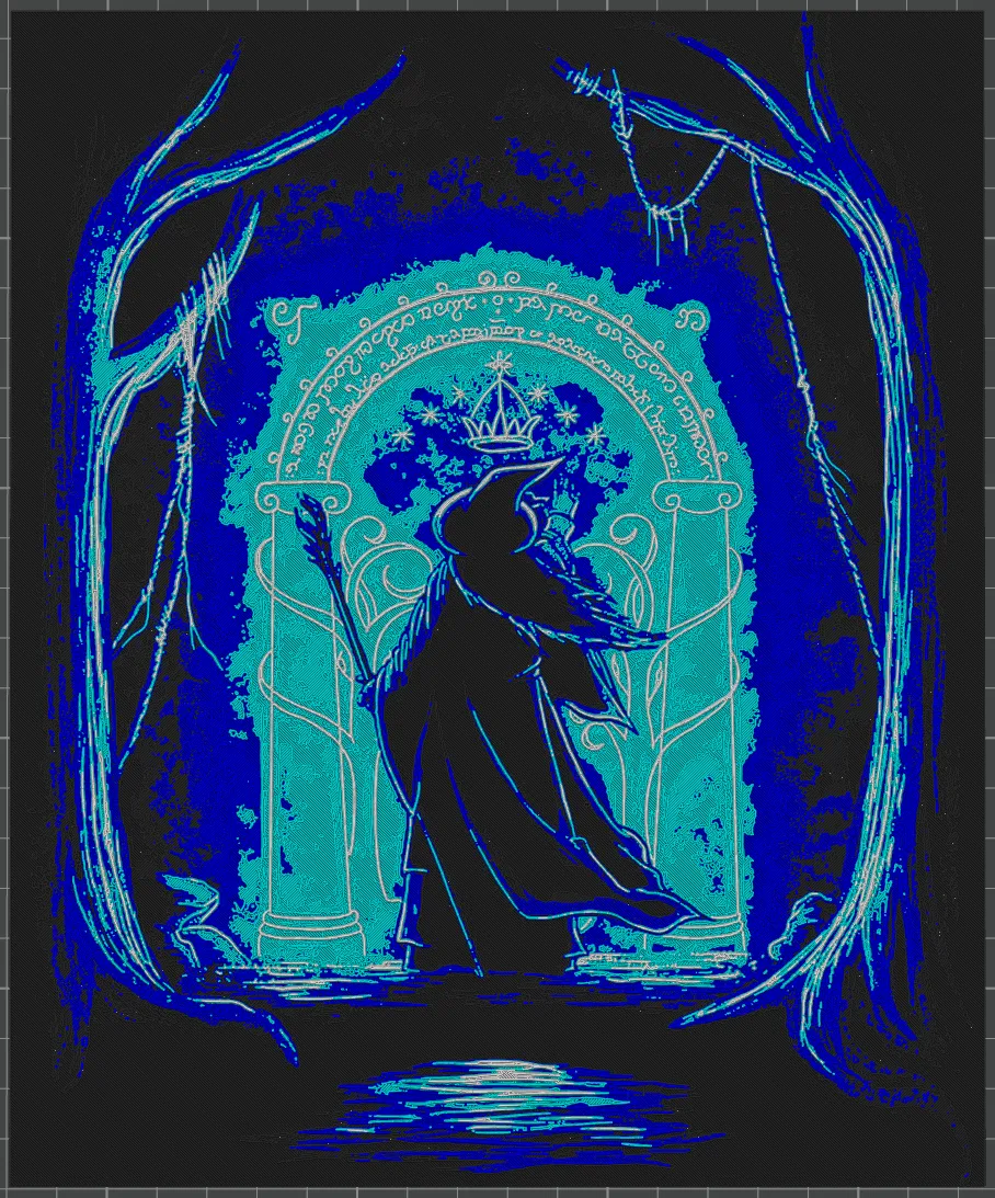 Hueforge - Lord of the Rings - Gandalf Doors Durin
