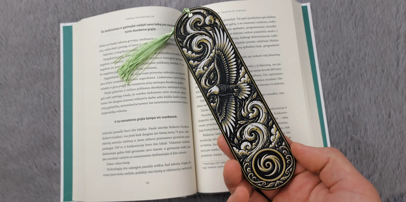 Majestic Eagle Storm Bookmark