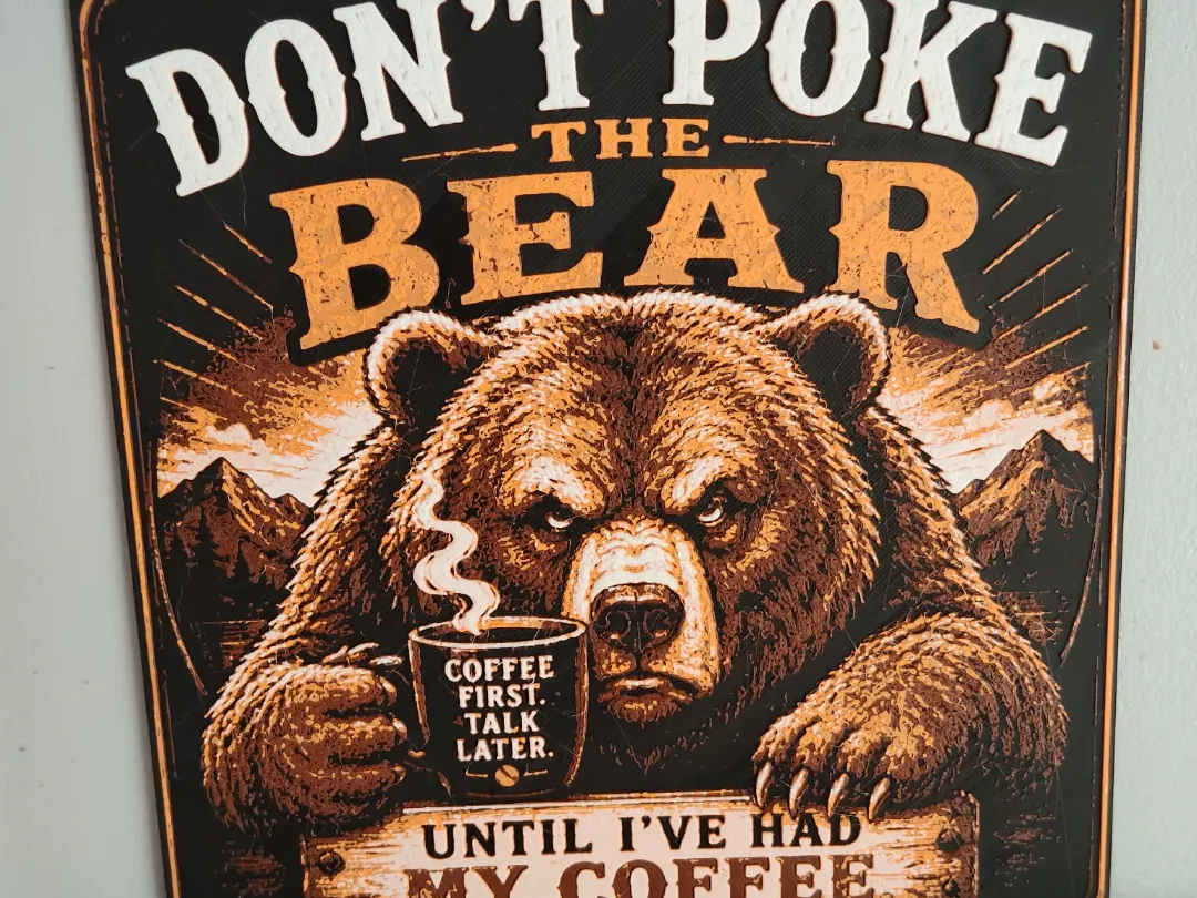 don't poke the bear hueforge coffee