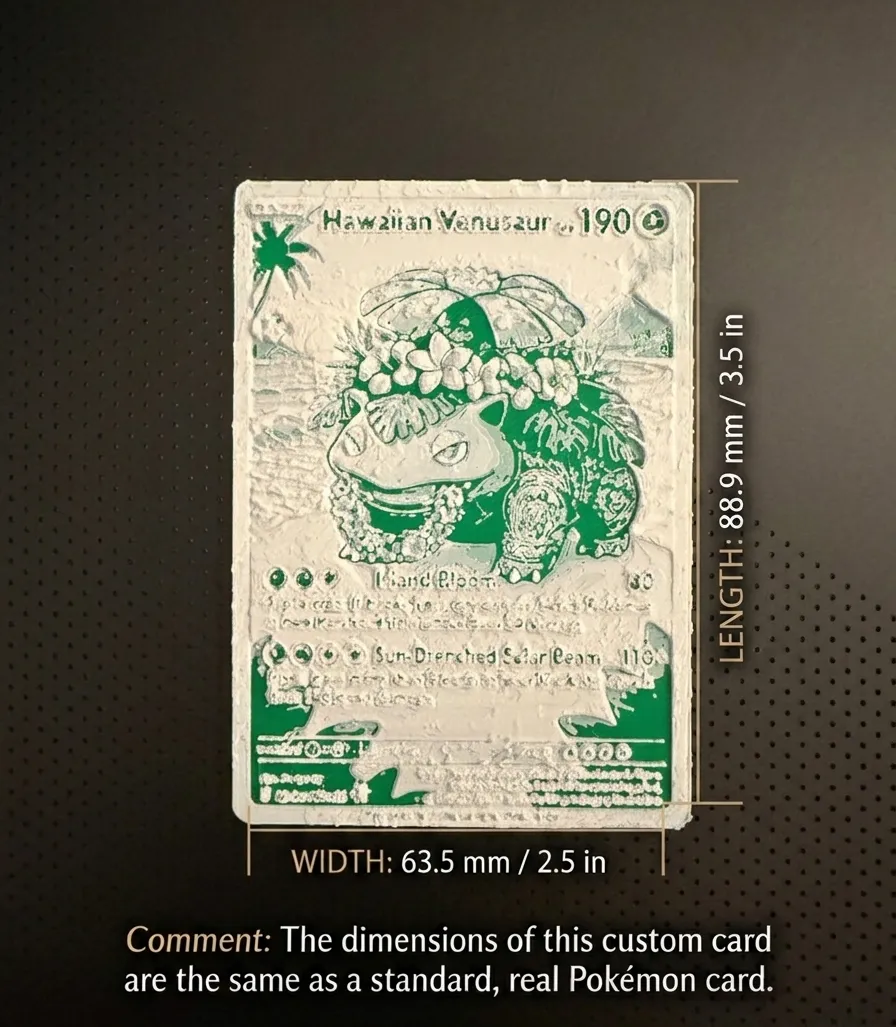 Hawaiian Venusaur Pokemon Card