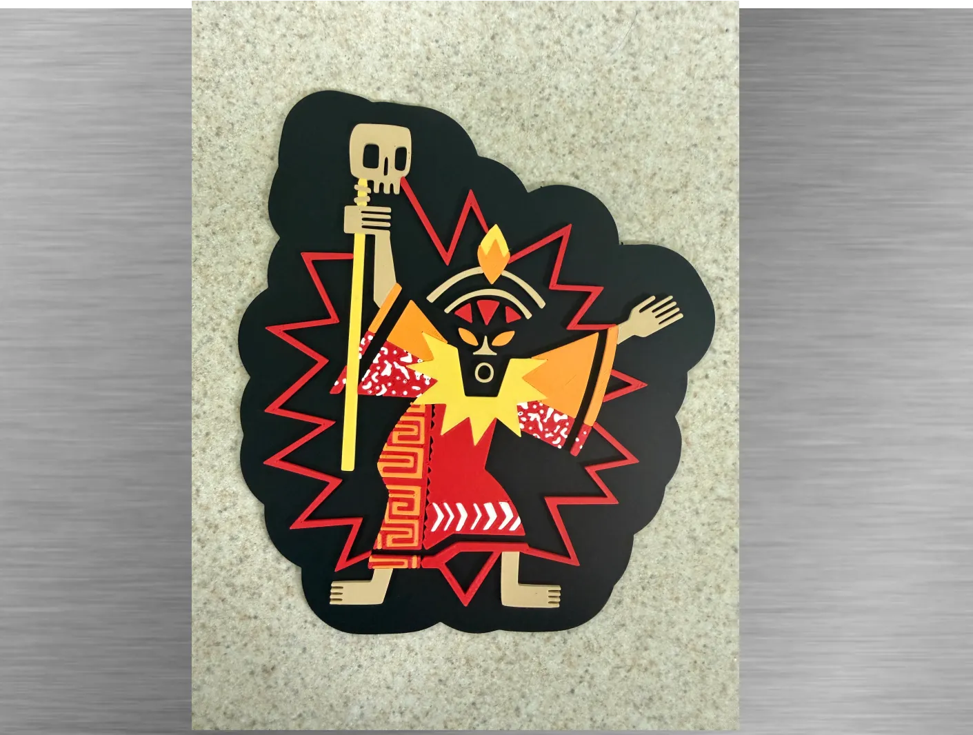 Tiki Art-Witch Doctor Cutout