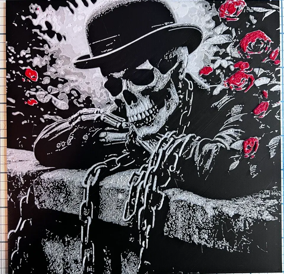 skull rose hueforge