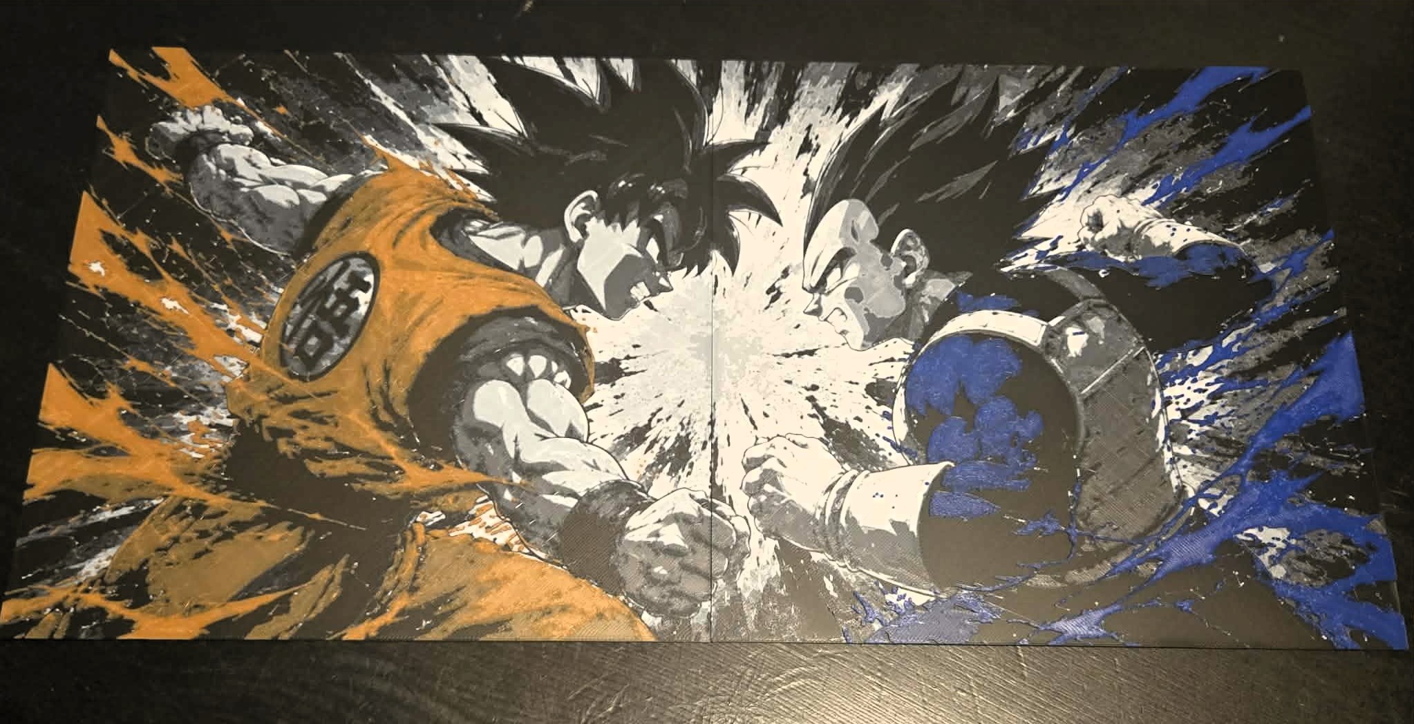 Goku vs Vegeta Hueforge