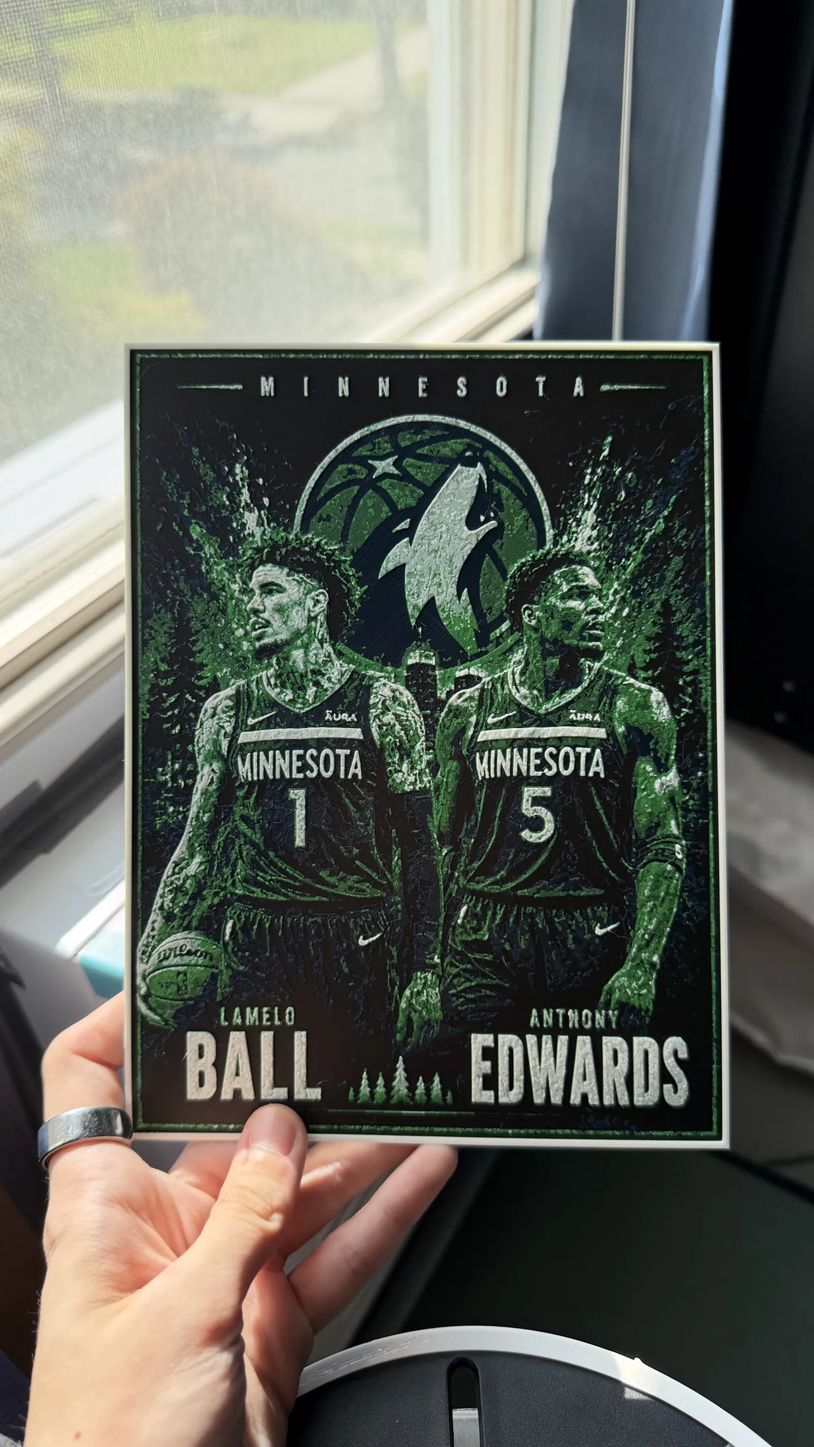 Lamelo Ball and Anthony Edwards Poster HueForge