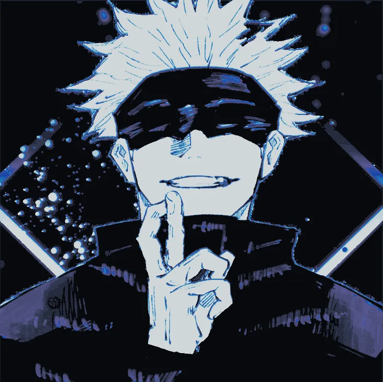 Satoru Gojo Jujutsu Kaisen Anime HueForge
