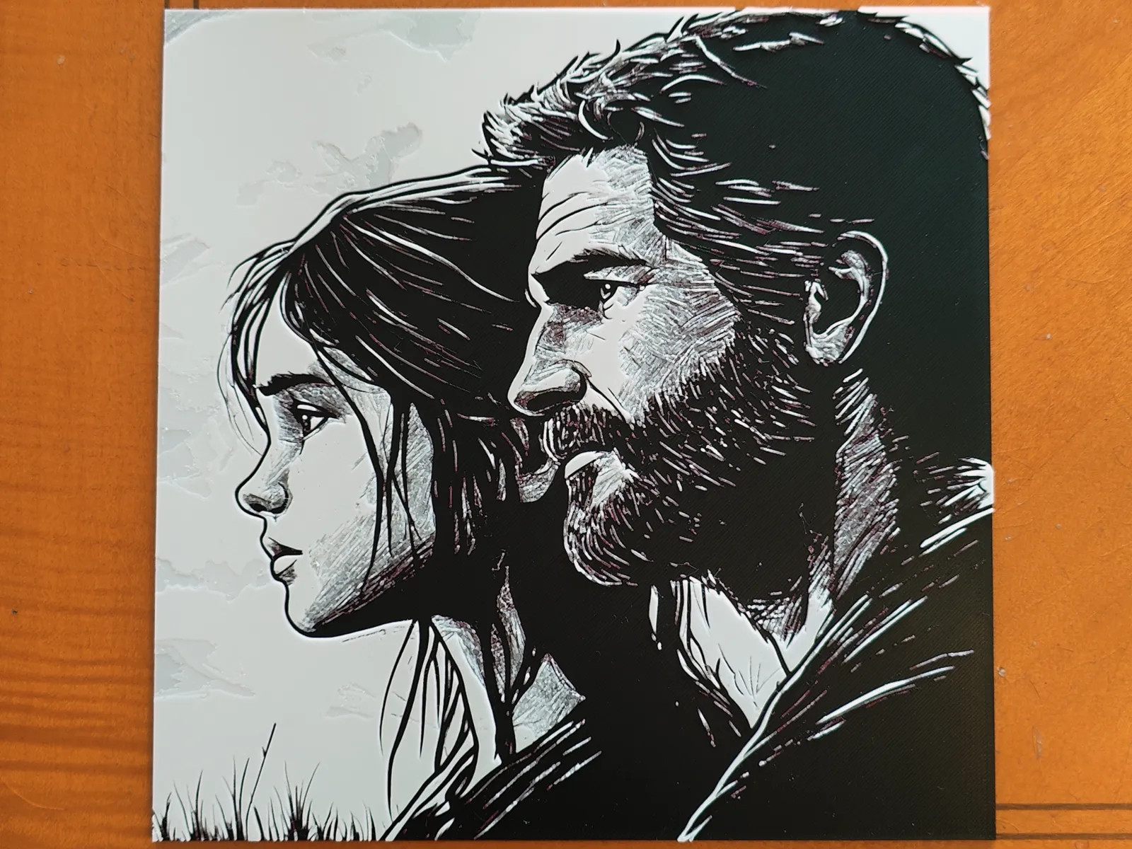Joel and Ellie - The Last of Us - Hueforge