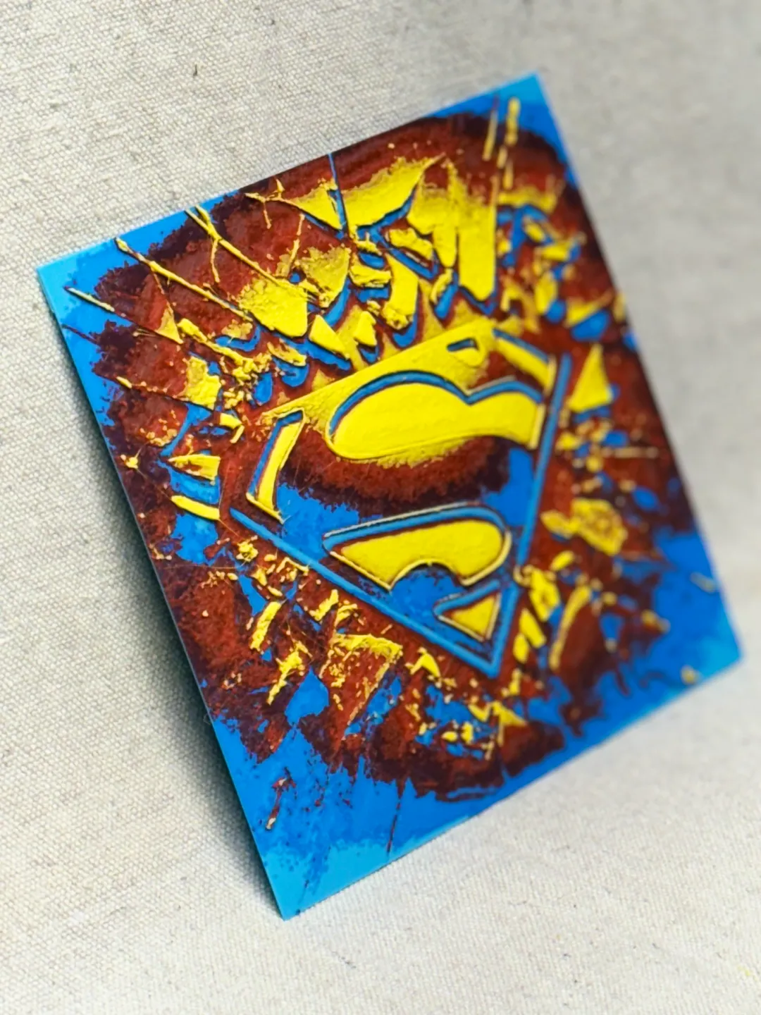 Superman Shield Hue Forge Desk/Wall Art