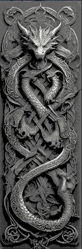 Celtic Dragon Knot Designs - Set of 3 Bookmarks