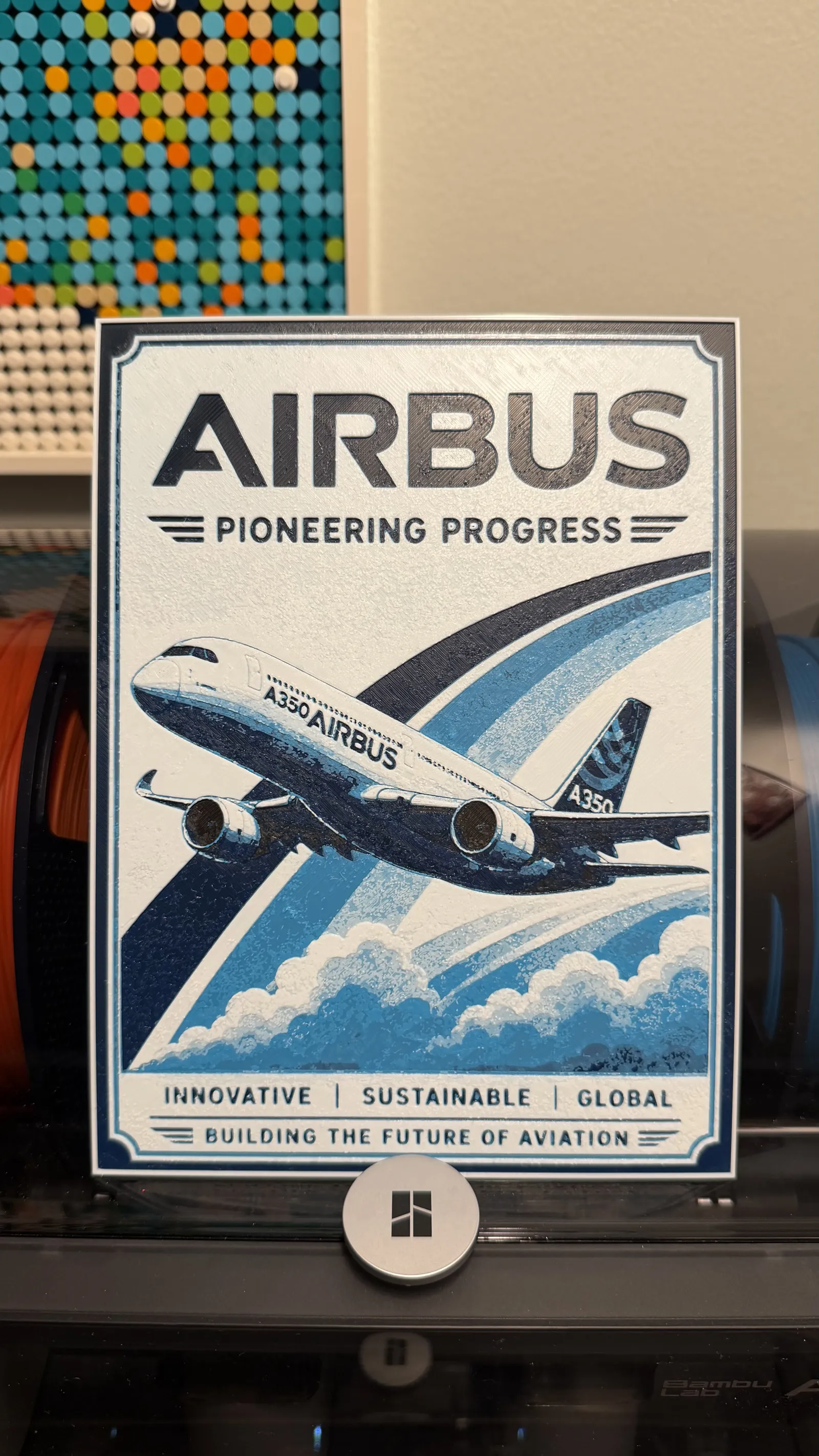 Airbus Poster Style HueForge