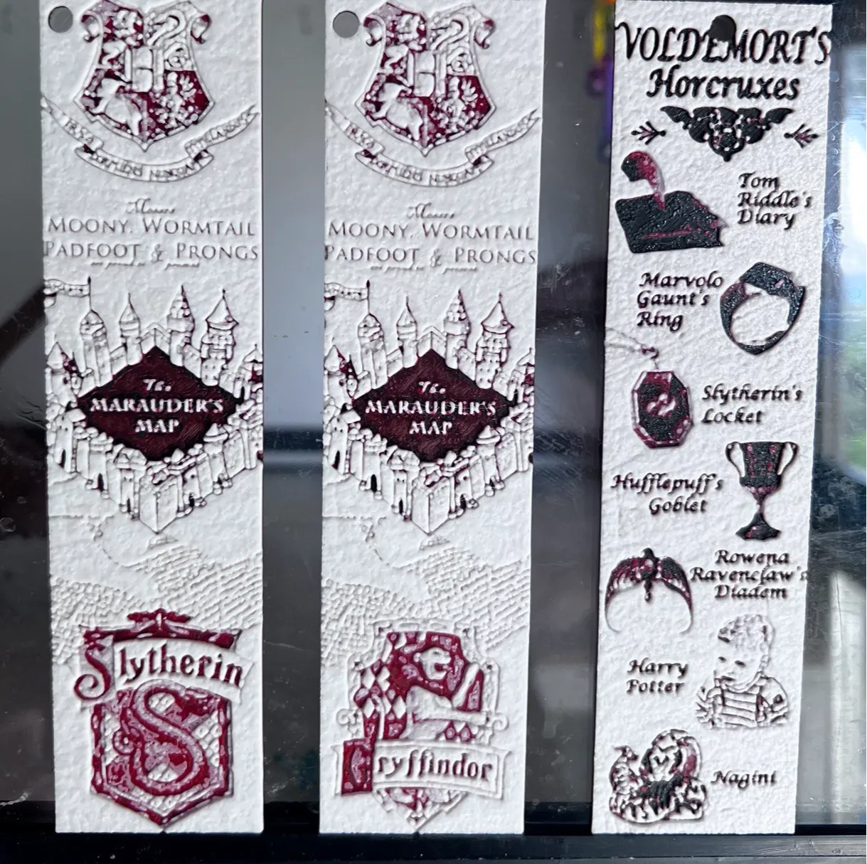 Set 3 bookmarks Harry Potter Hueforge