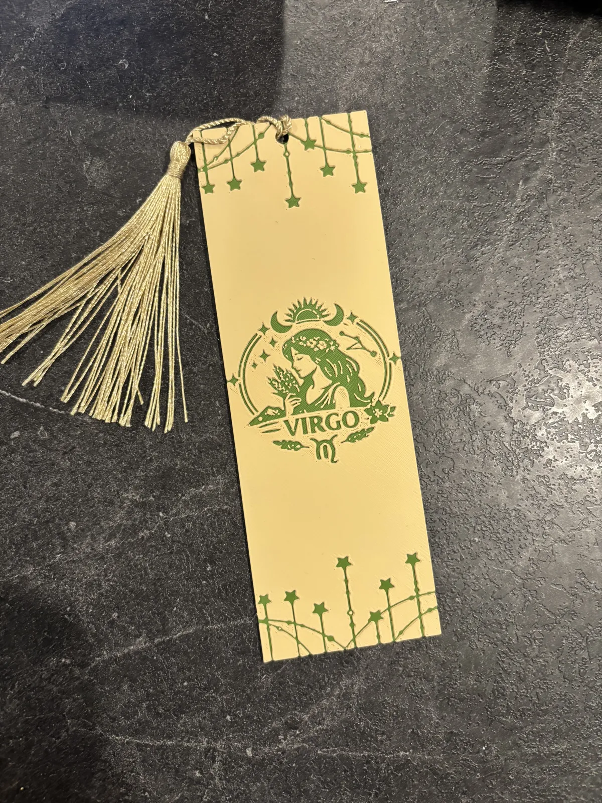 Virgo Zodiac Sign Bookmark Hueforge