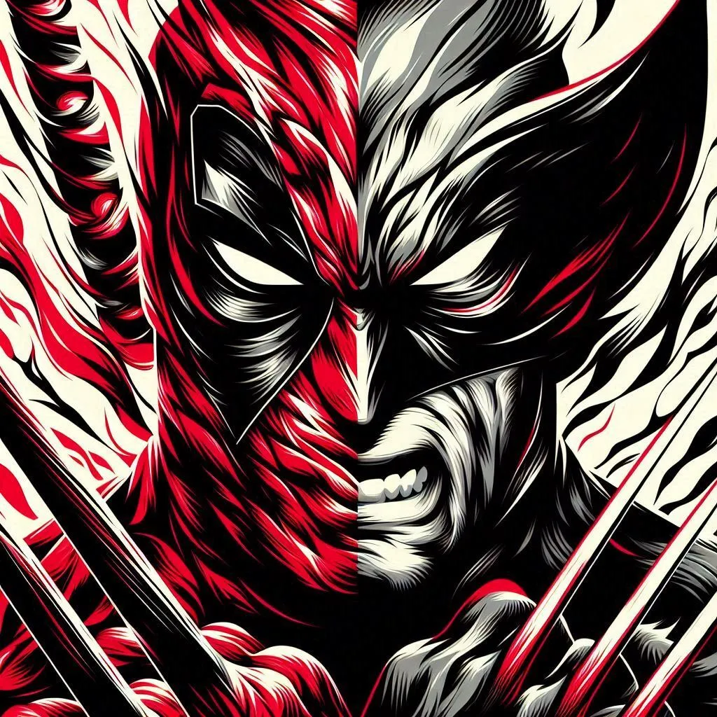 Deadpool & Wolverine Hueforge