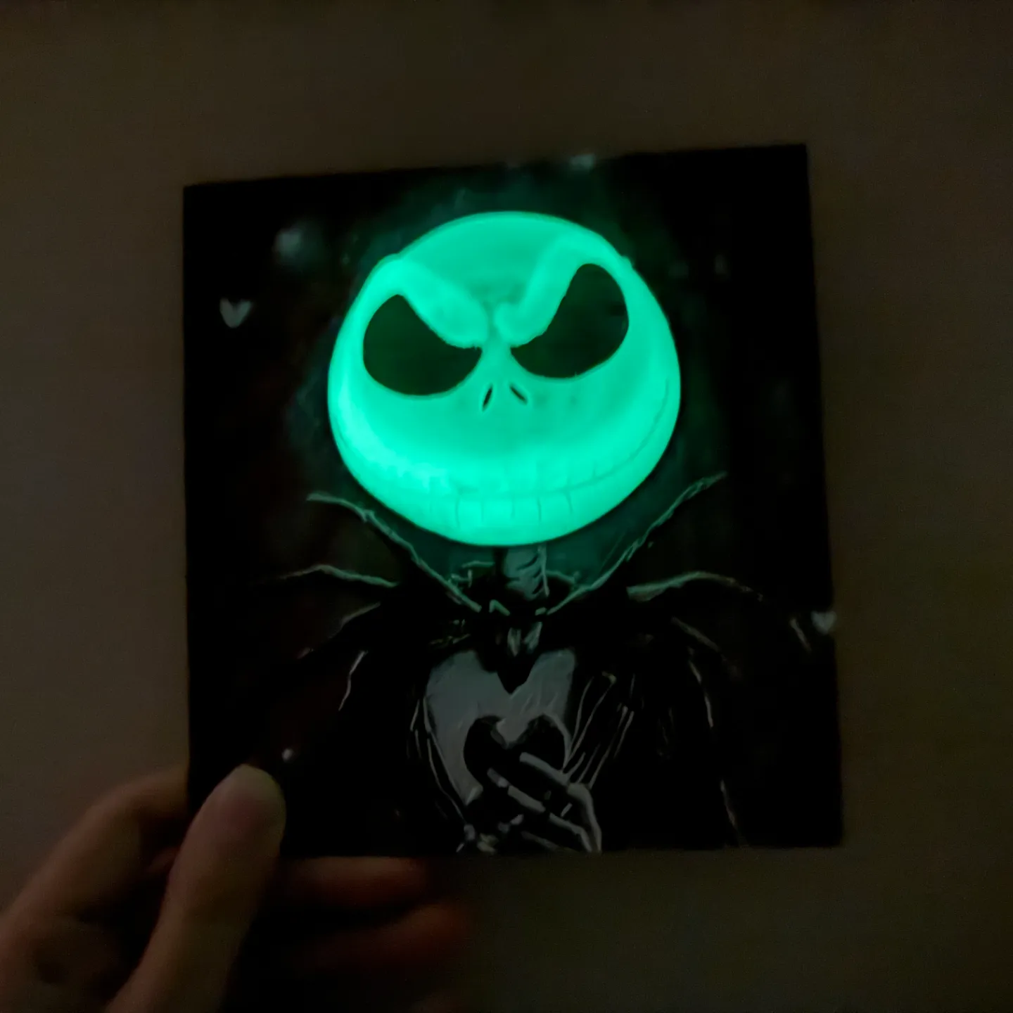 Jack Skellington Pop Out Print - Print in Place Hueforge Hybrid
