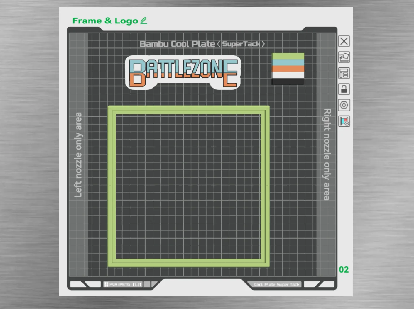 Battlezone Arcade-V2 Game space 200x200w Frame
