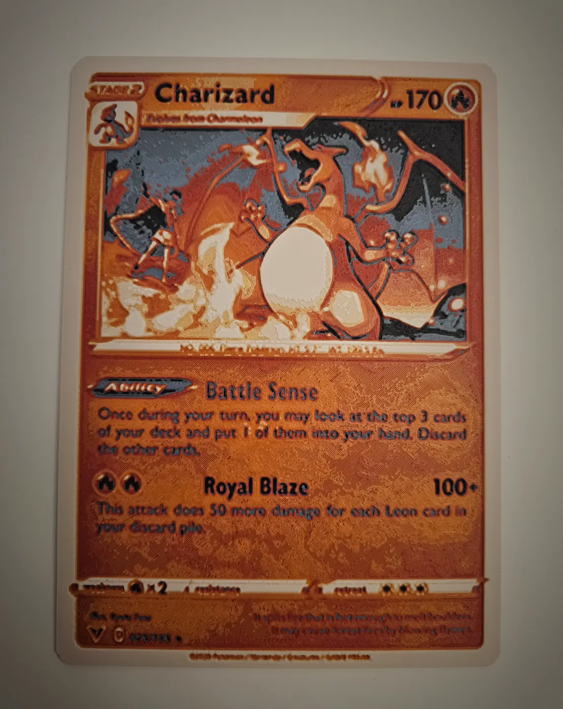 HueForge Charizard Card 170