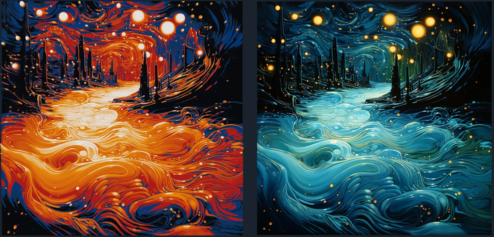 Van Gogh Mystic Land (HueForge)