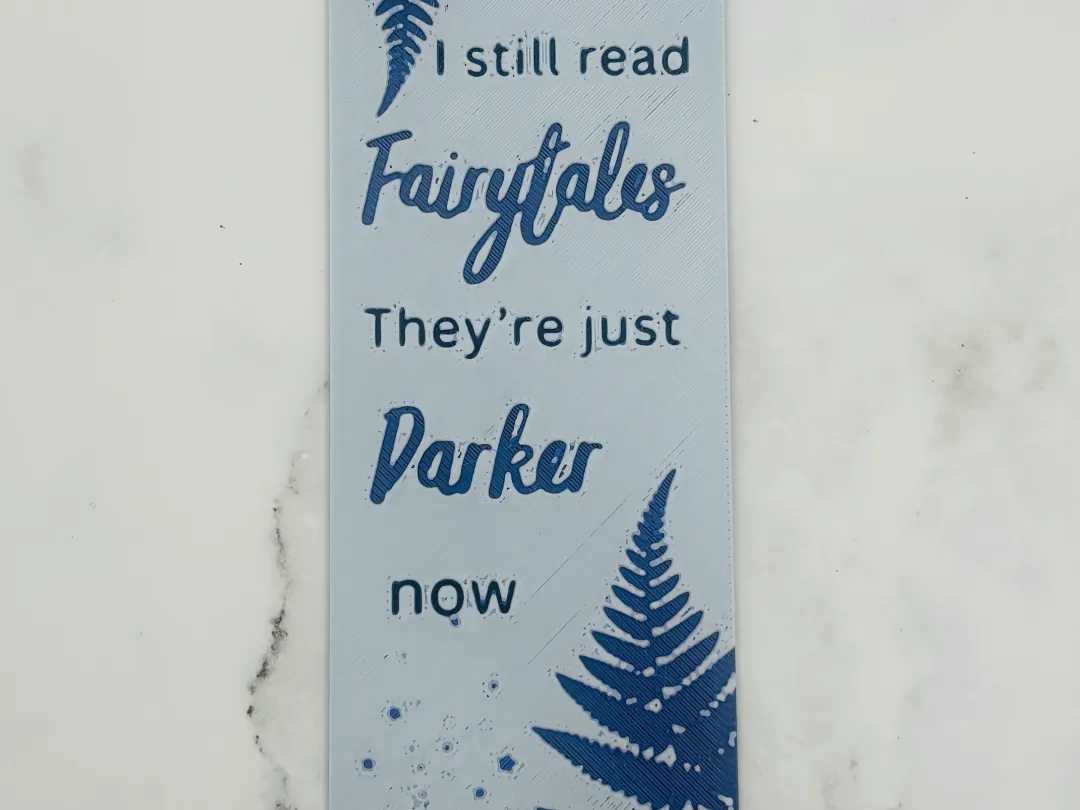 Fairytales are darker now bookmark hueforge