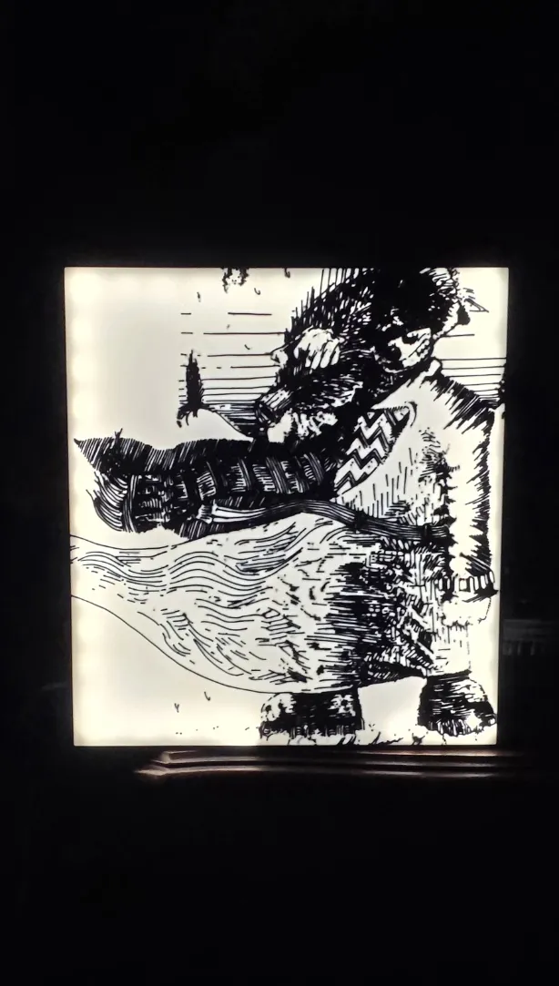 Wandering Snowman Lightbox