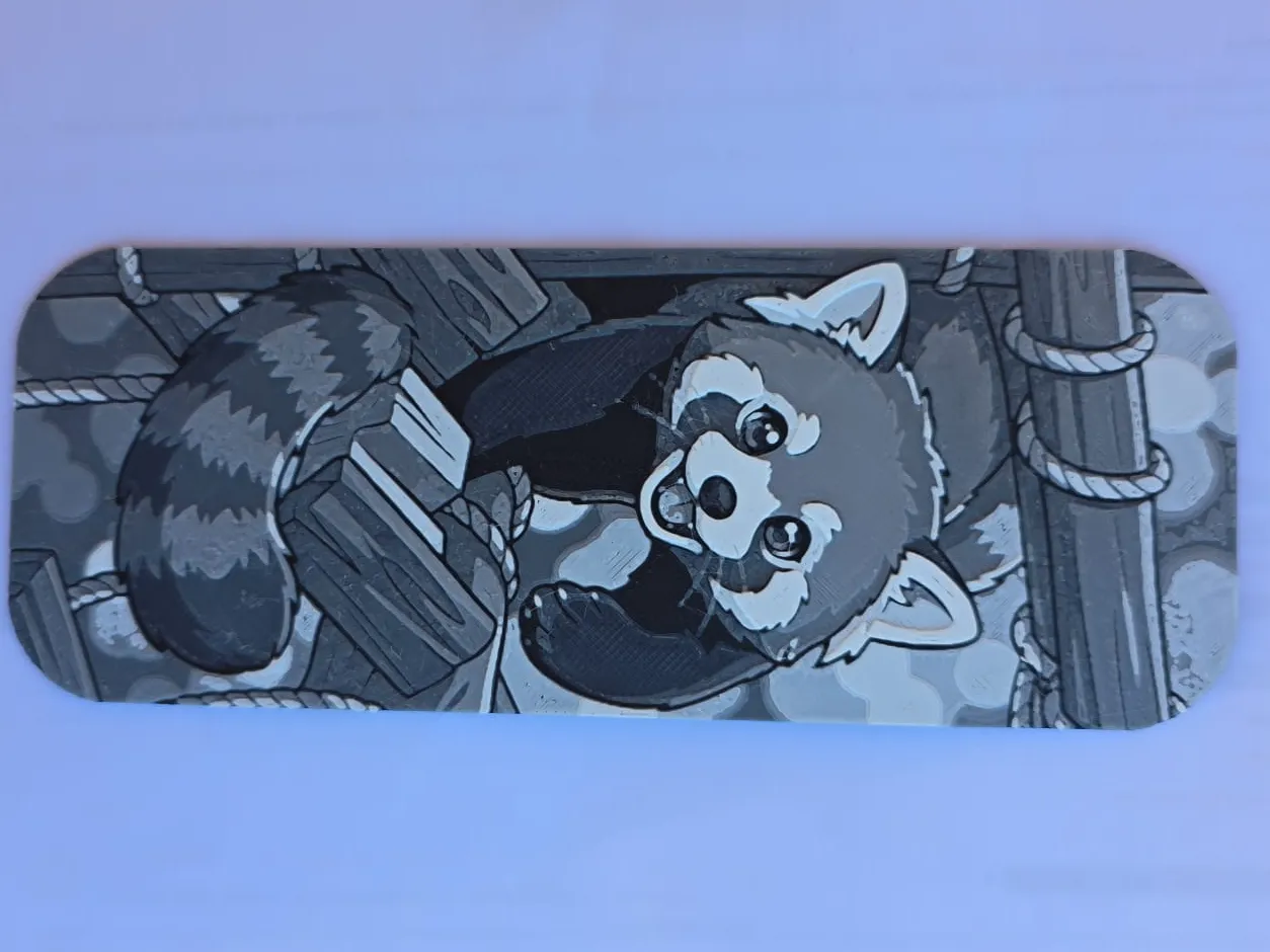 red panda - bookmark - hueForge