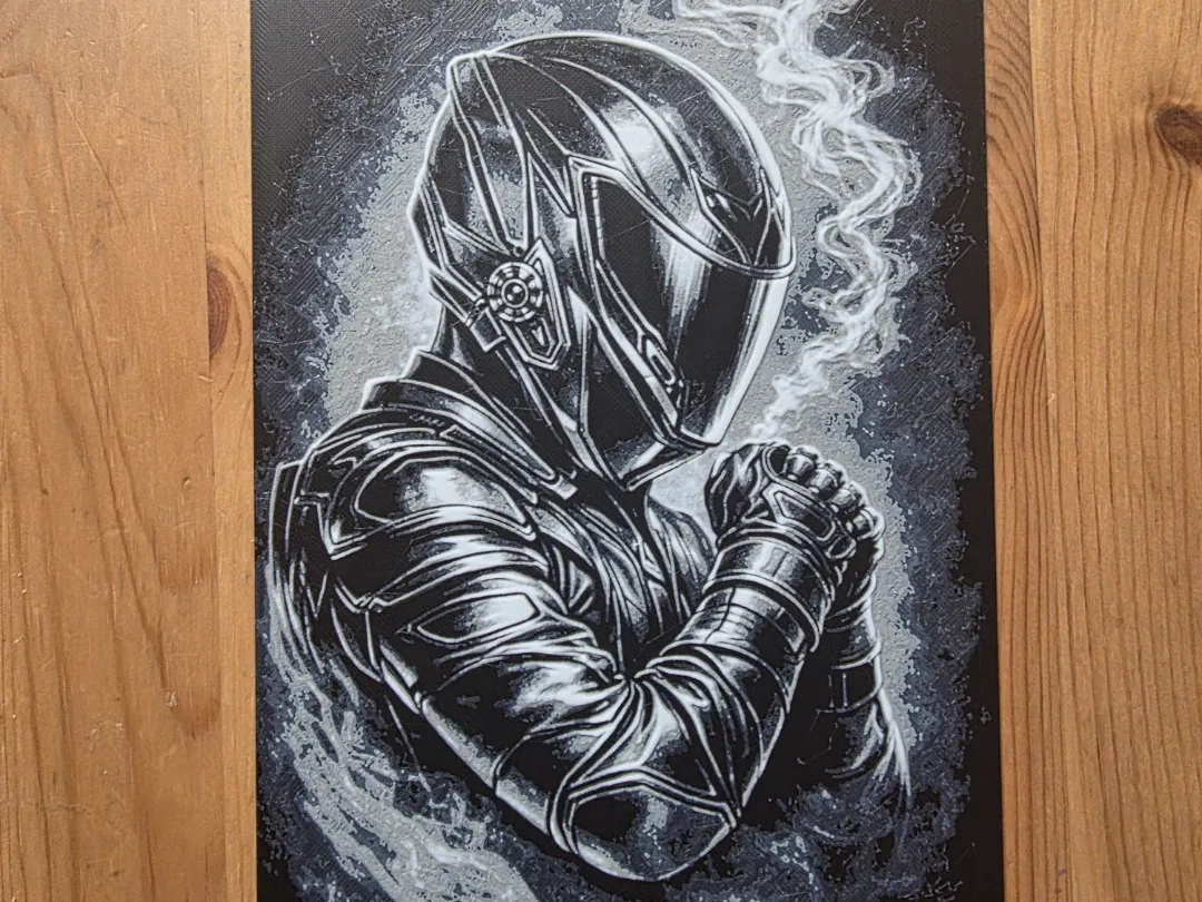 Motorbike Rider Hueforge