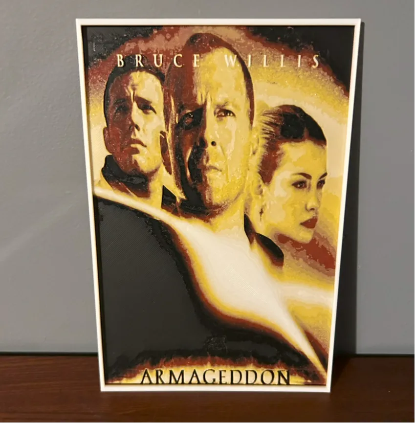 Hueforge Movie Poster -Armageddon-