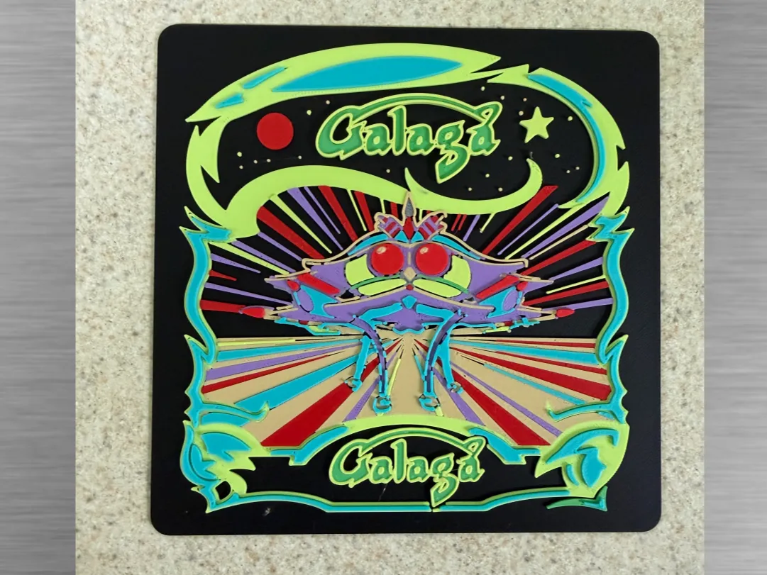 Arcade Art-Galaga Design Plaque 150x150