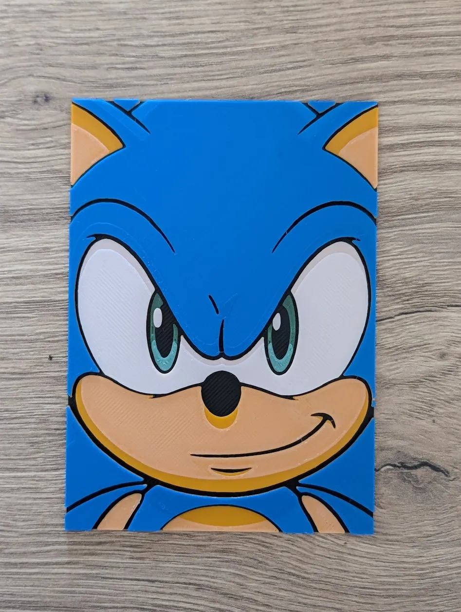 Sonic, Tails & Knuckles Hueforge & Frame