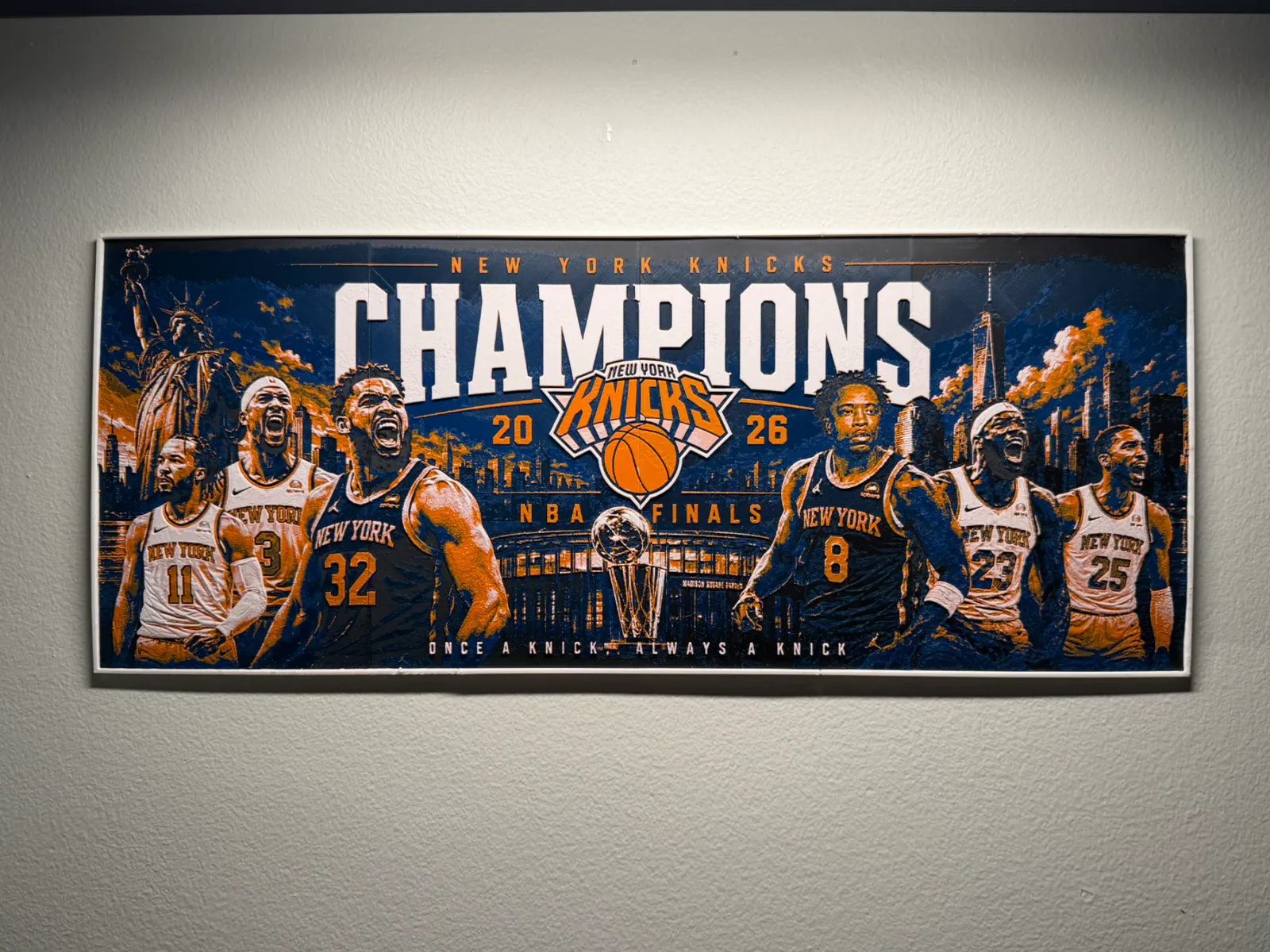 NY Knicks 2026 NBA Champions Multi Panel HueForge