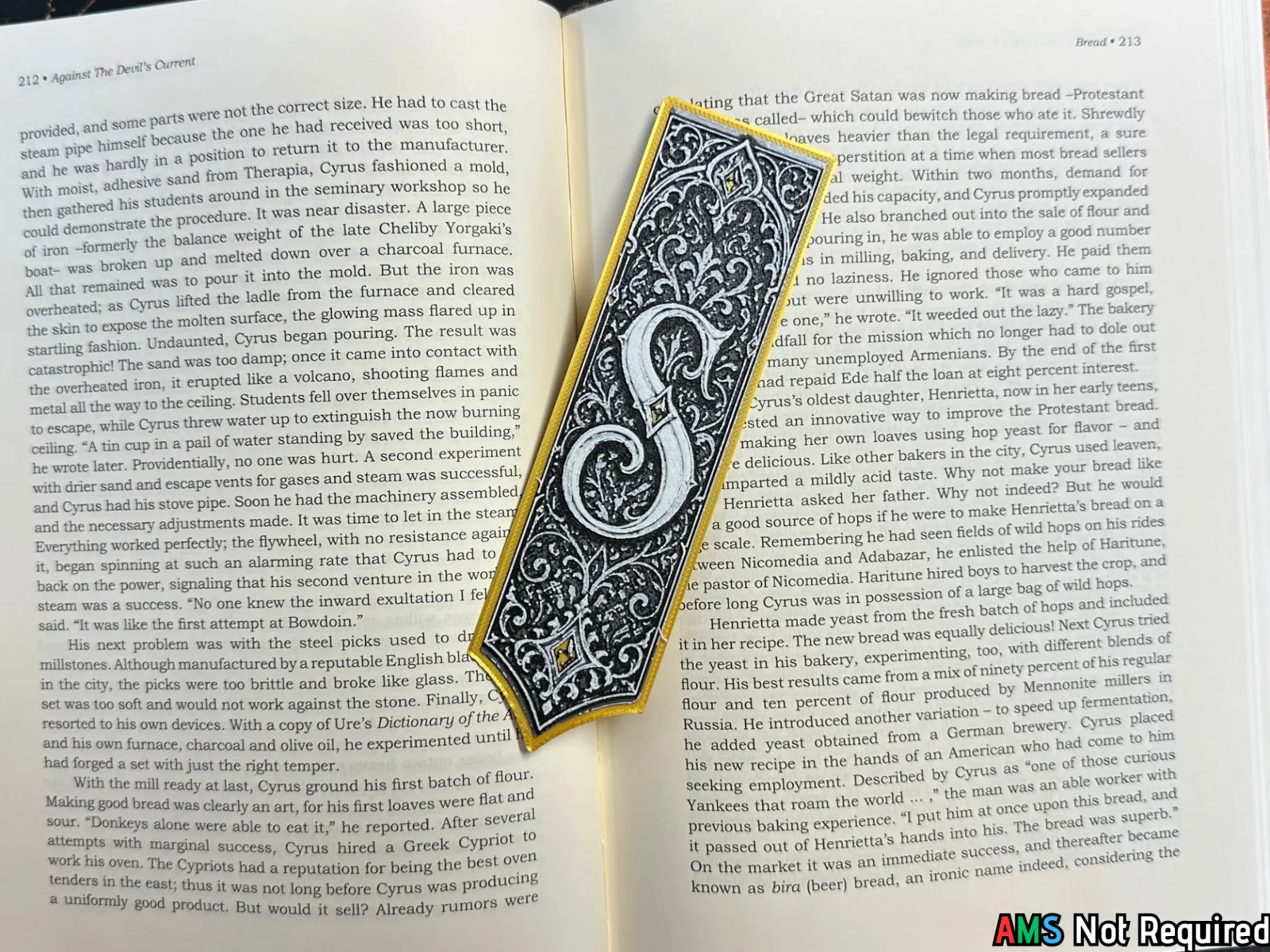 Gothic Letter S Bookmark - HueForge Alphabet