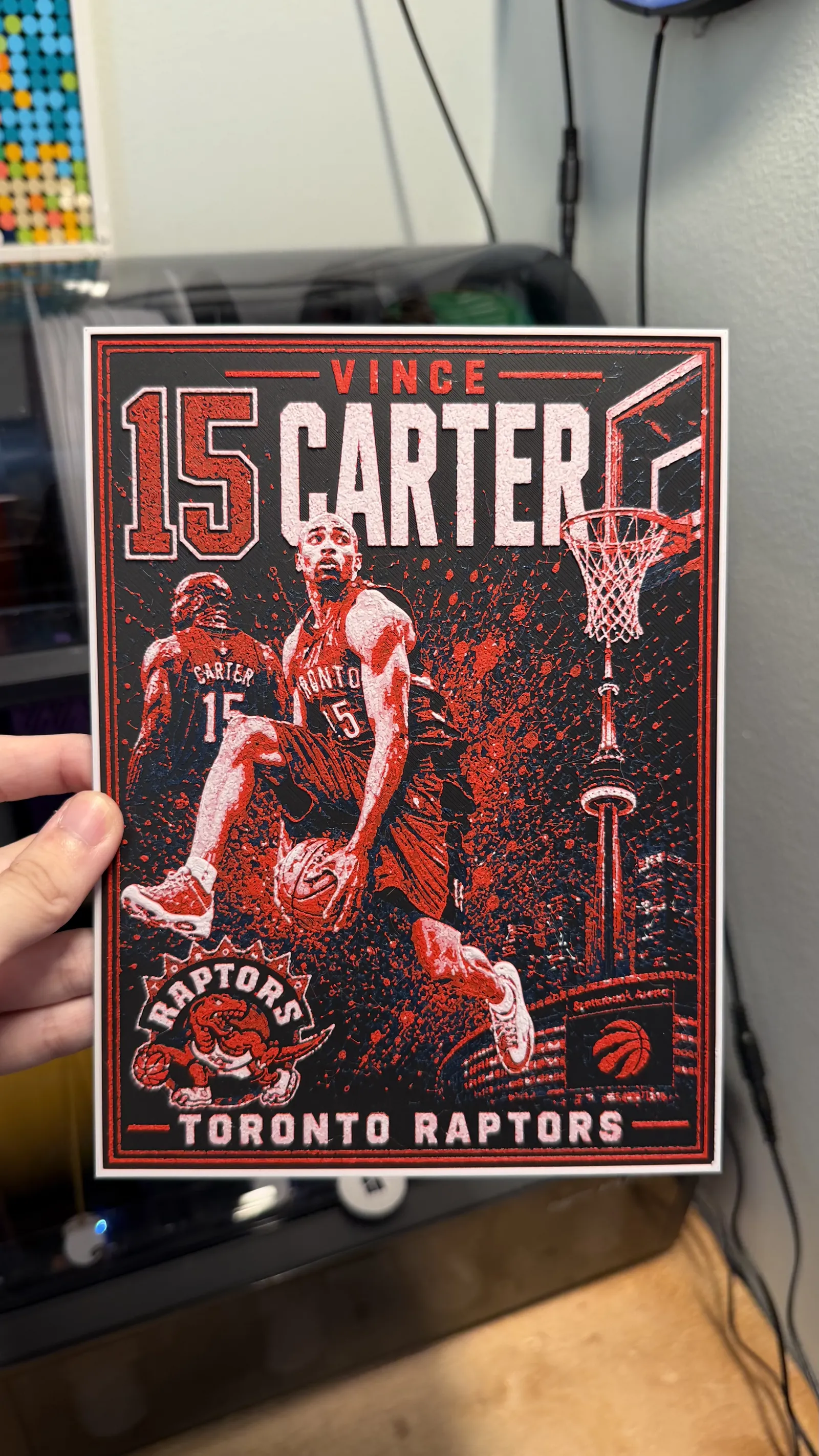 Vince Carter Dunk Poster HueForge