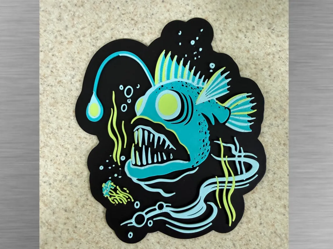 Angler Fish- Tiki Art- Cutout