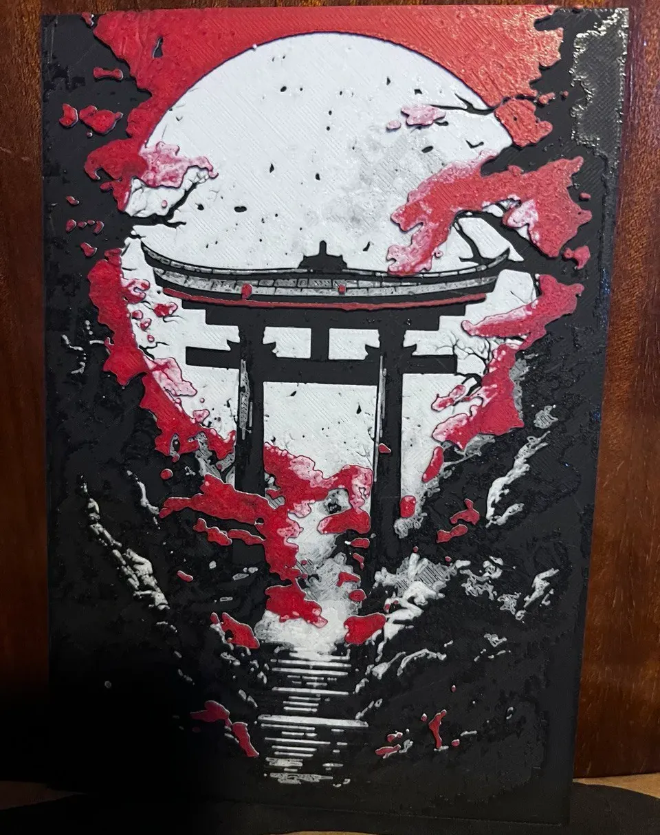 Torii Japon Hueforge (color pop)