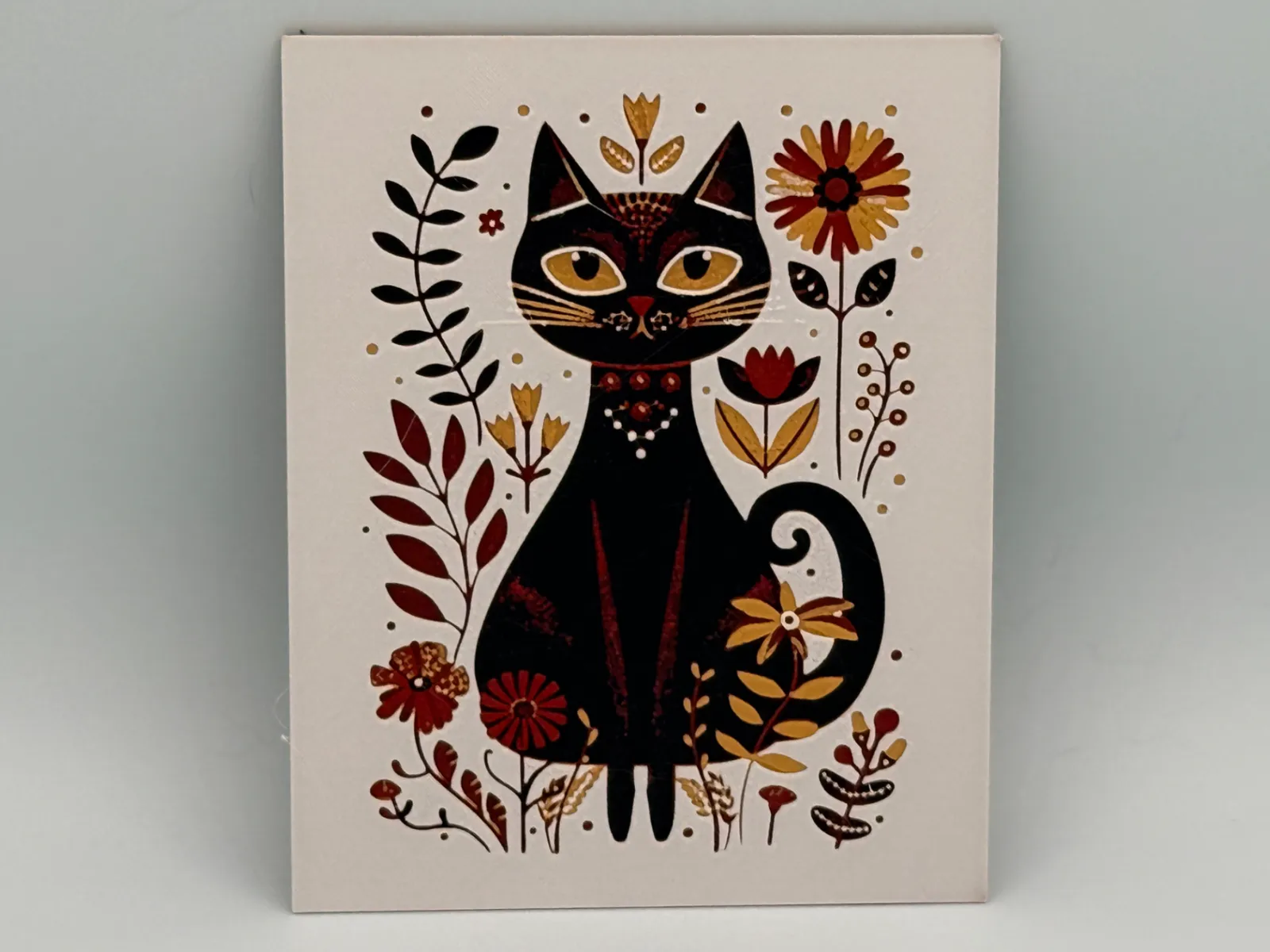 Folk Art Cat Hueforge