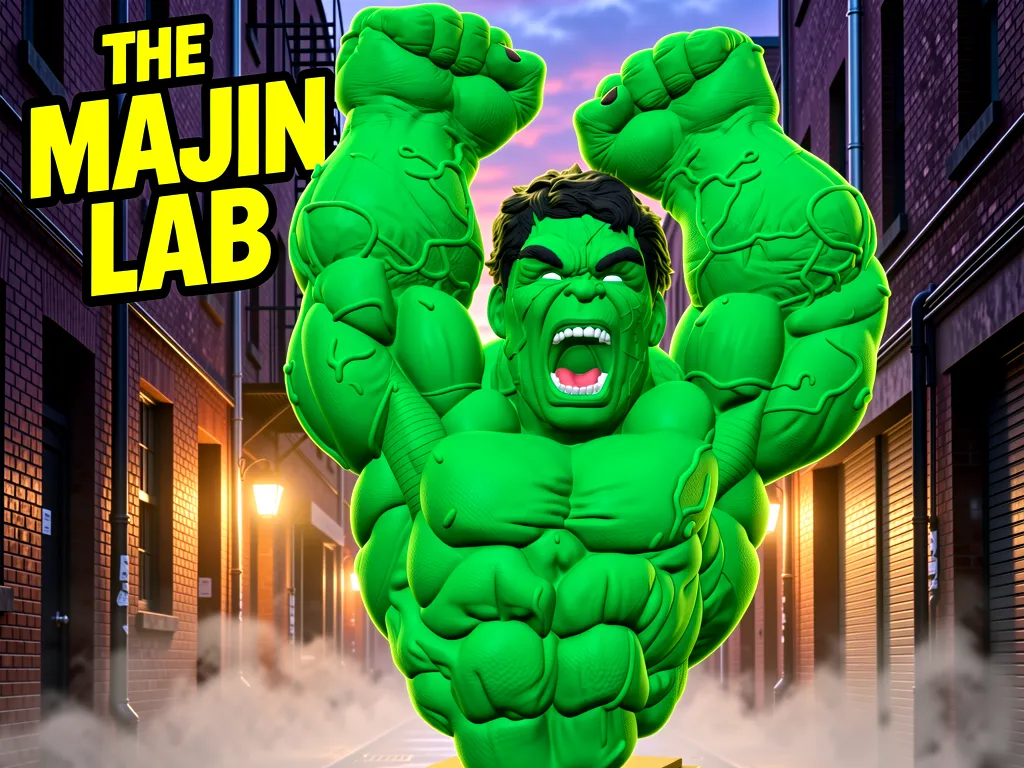 THE INCREDIBLE HULK BUSTER BUST AMS READY