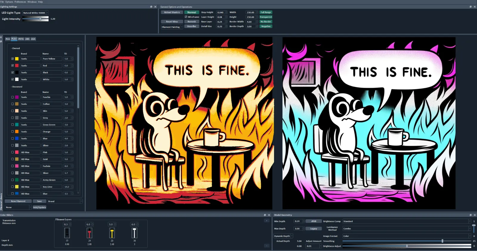 This is Fine - HueForge