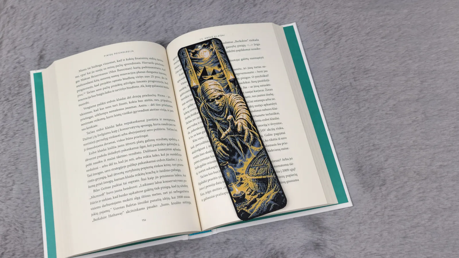 Ancient Egyptian Mummy HueForge Bookmark