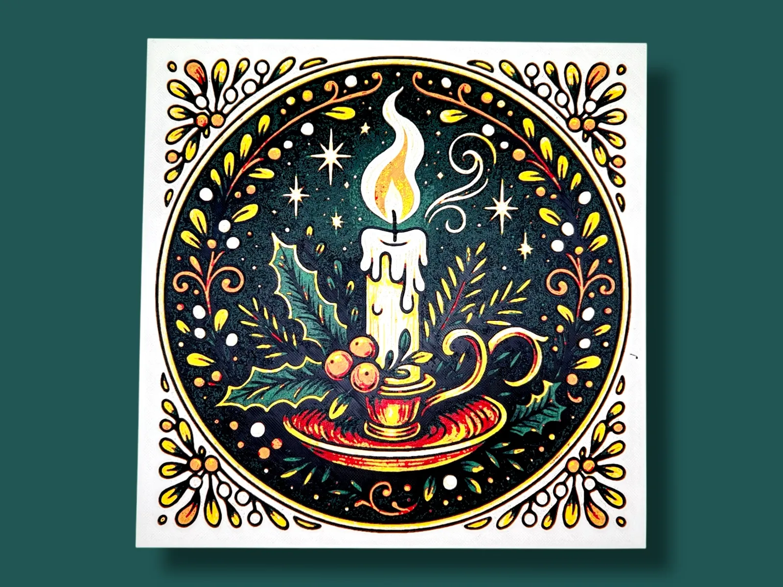 Christmas Candle #1 Hueforge