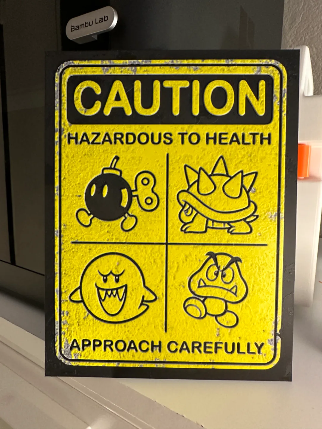 Super Mario Caution Hue Forge