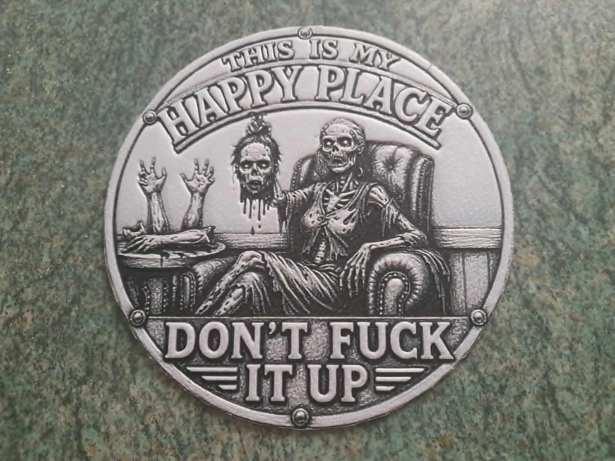 female zombie happy place