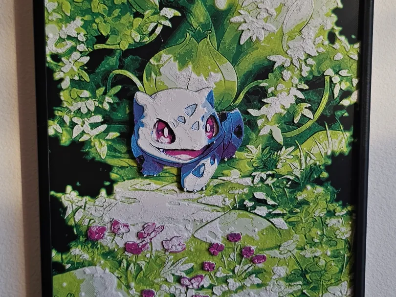 Bulbasaur Hueforge/Chroma Canvas Artwork