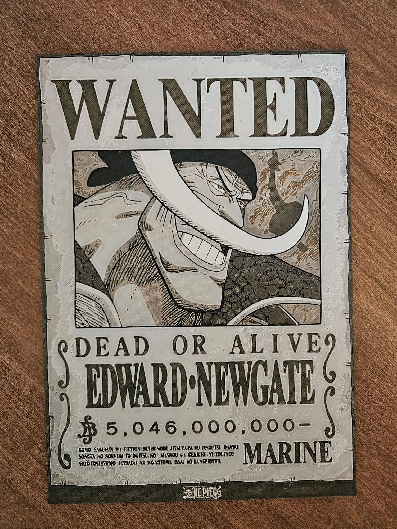One Piece wanted poster - Edward Newgate