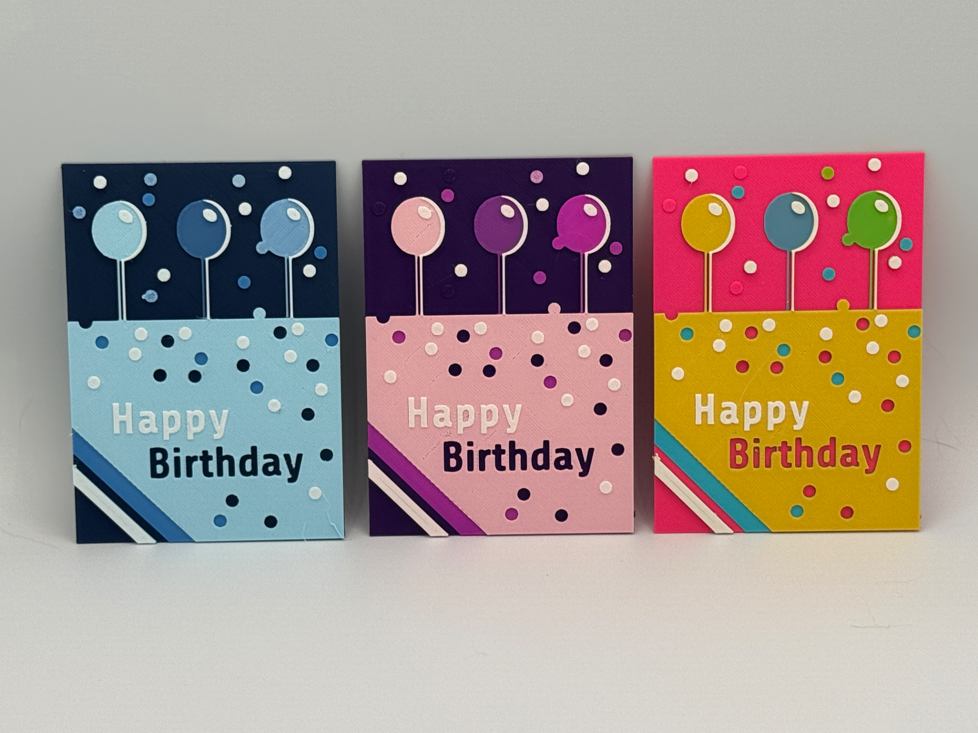 Polka Dot Balloon Birthday Card/Sign Hueforge
