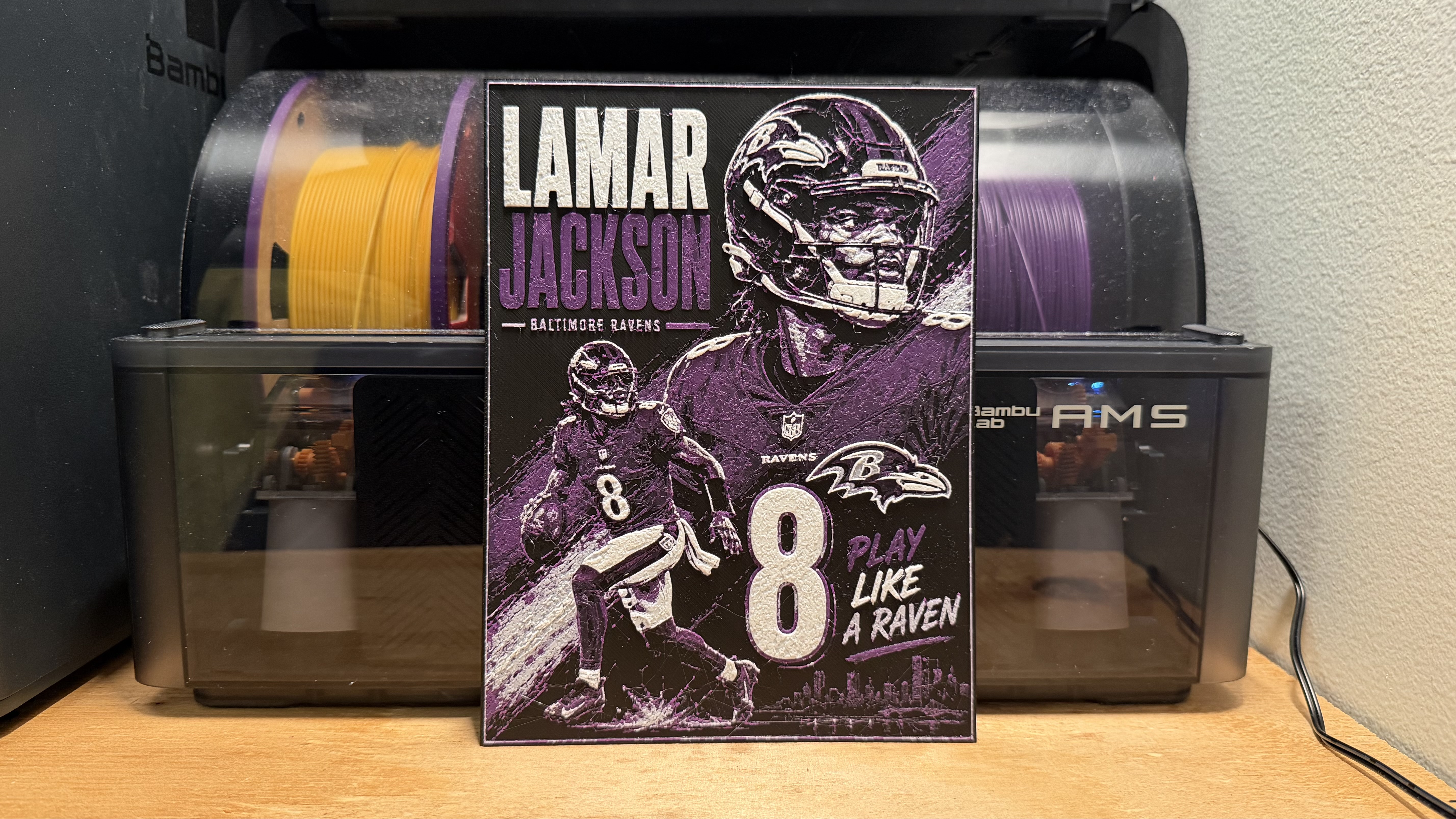 Lamar Jackson Poster HueForge